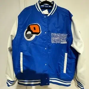 Zara | Jackets & Coats | Blue And White Zara Varsity Jacket
